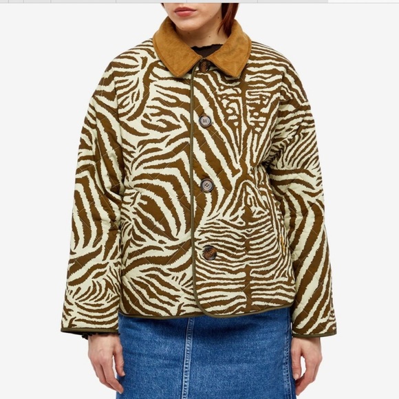 NWT Barbour x House of Hackney Gransden quilted jacket REVERSIBLE US 12 UK 16 - Picture 3 of 12